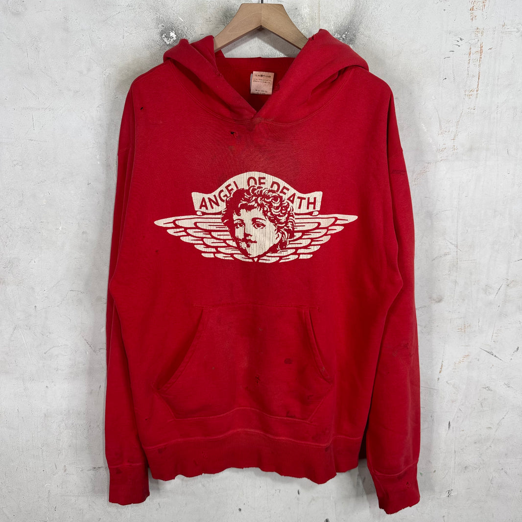 Saint Michael Angel Distressed Hoodie