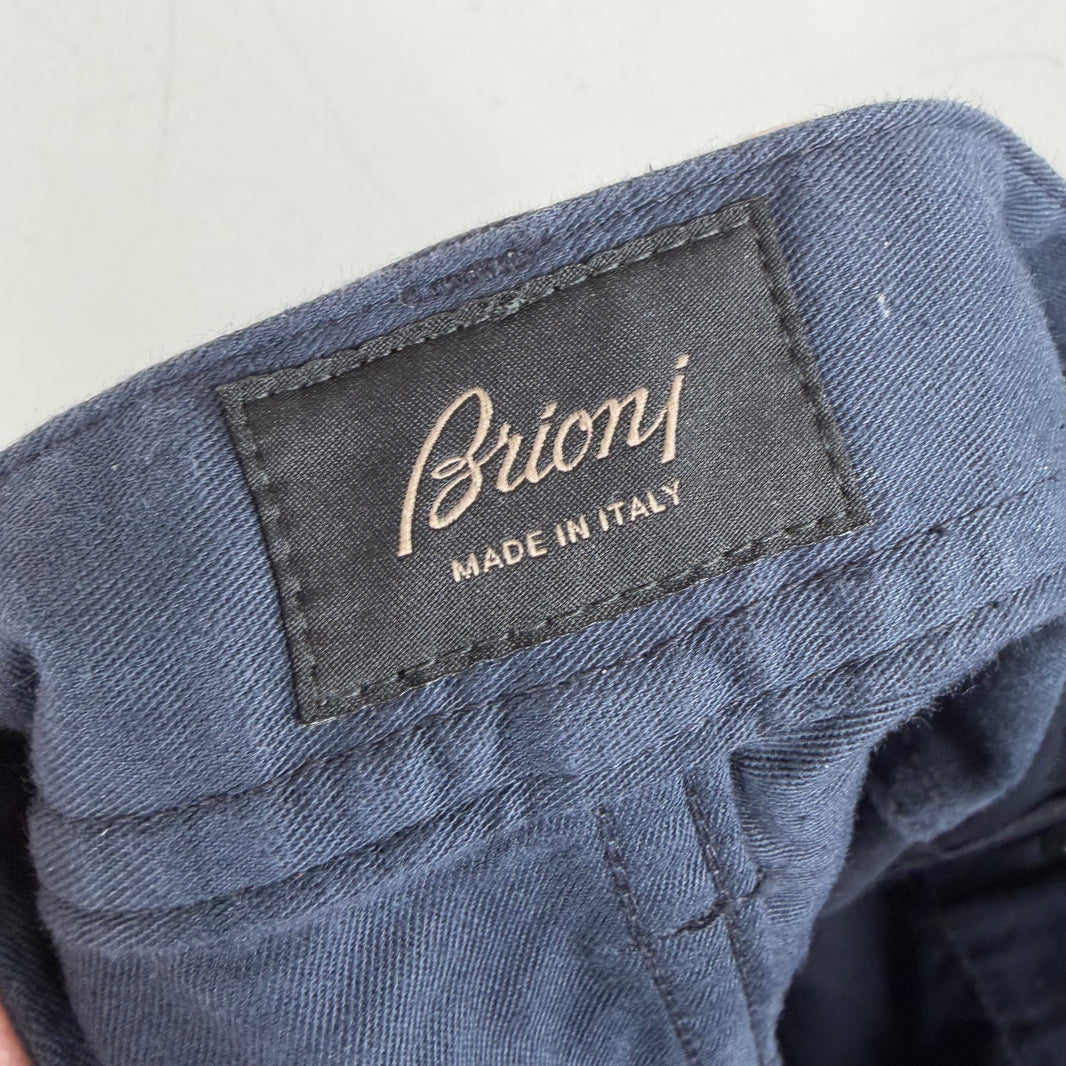 Brioni Navy 5 Pocket Pants