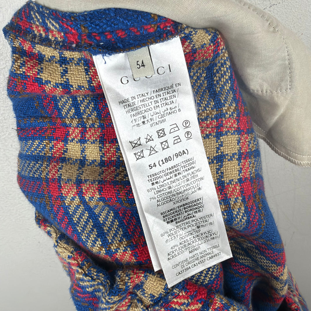 Gucci Plaid Long Shorts
