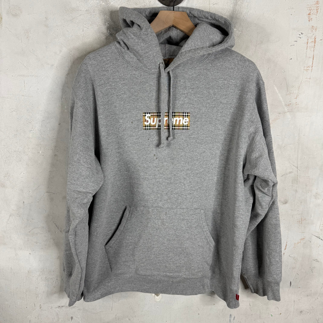 Supreme x Burberry Box Logo Hoodie