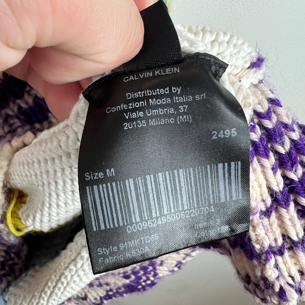 Calvin Klein 205W39NYC White Knit Sweater