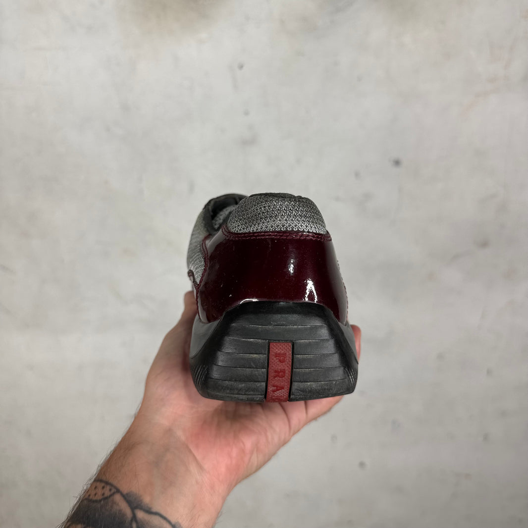 Prada Burgundy Patent Americas Cup