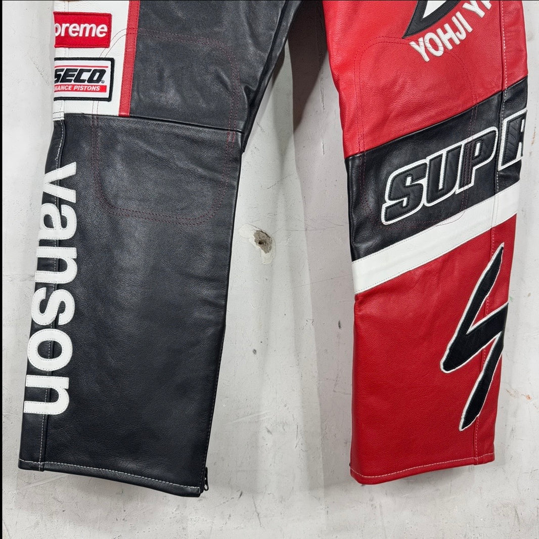 Supreme x Yohji Vanson Split Leather Pants