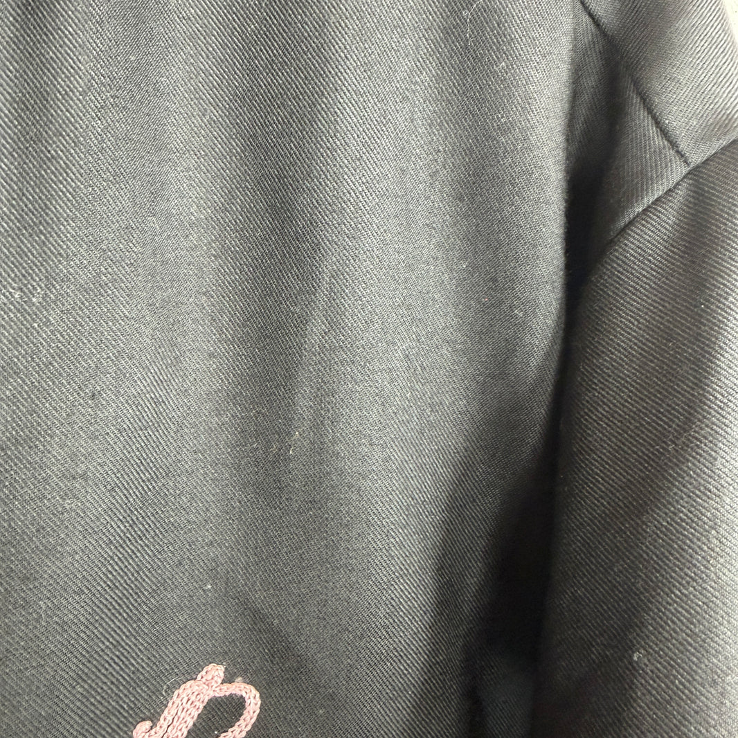 Needles Chainstitch Logo Black Zip Jacket