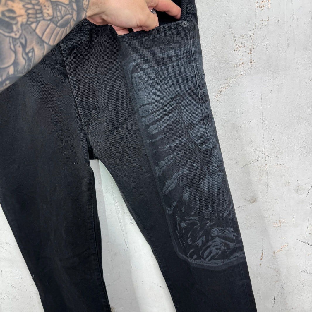 Dior Pettibon Graphic Jeans