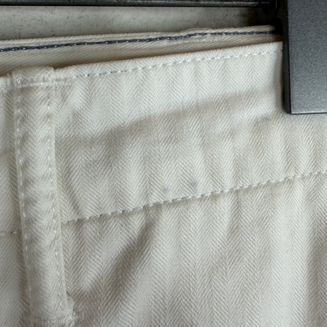 RRL White Herringbone Pants