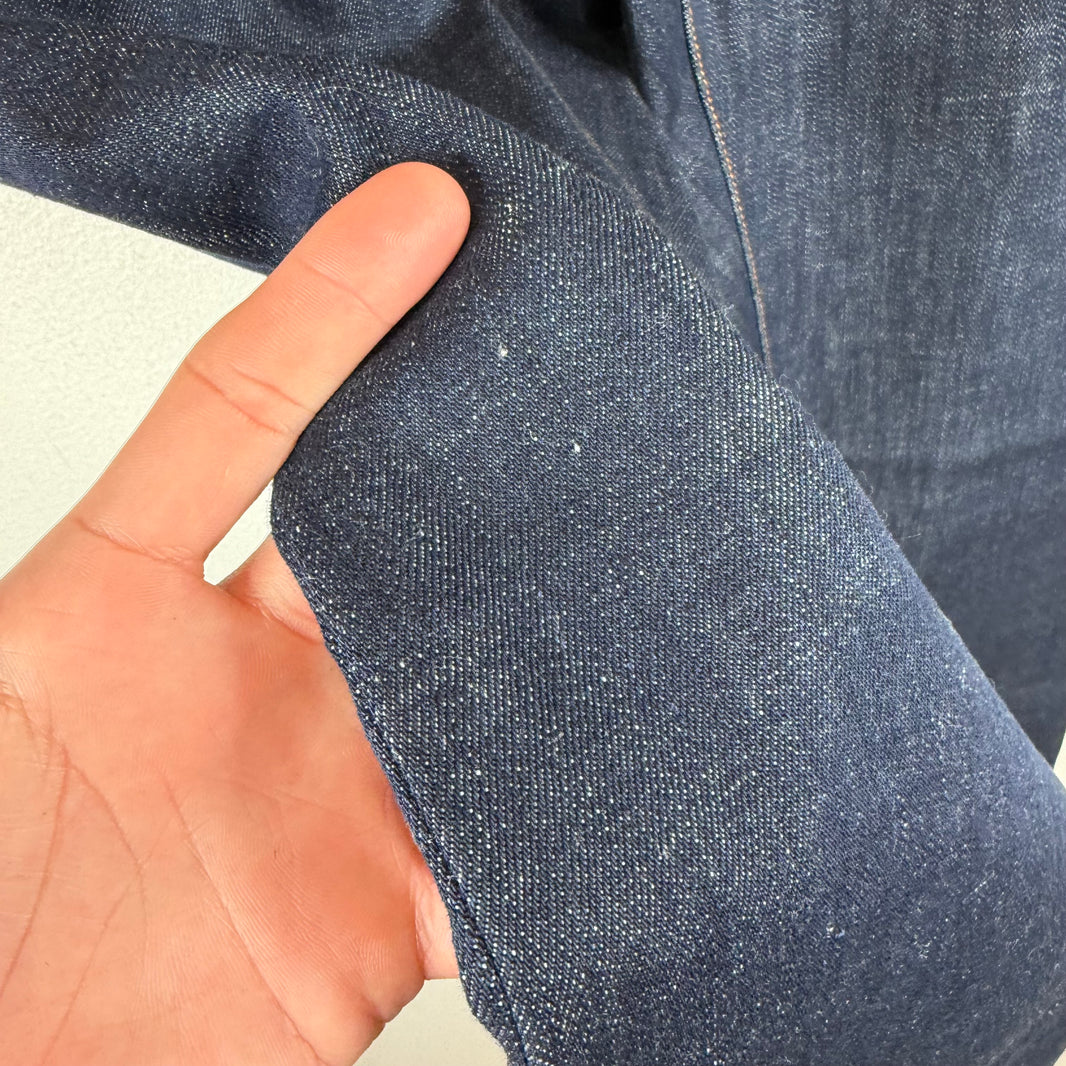 Dior Oblique Cuffed Indigo Jeans