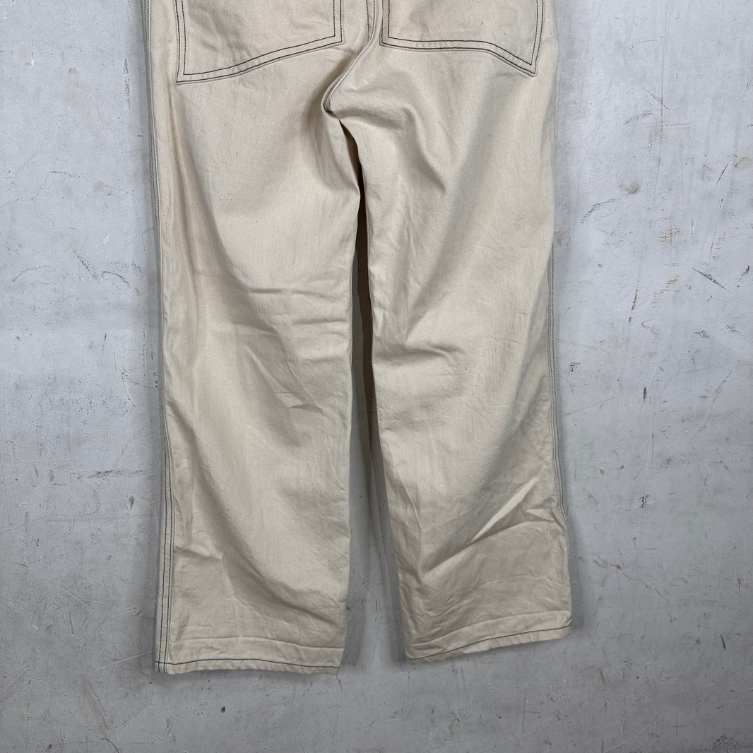 Eckhaus Latta Contrast Stitch Linen Pants