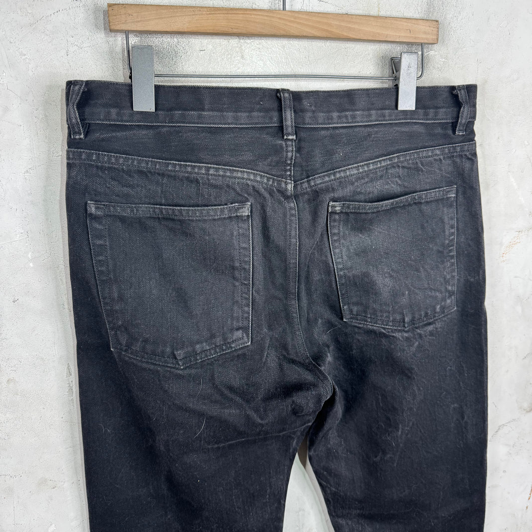 The Row Black Selvedge Jeans