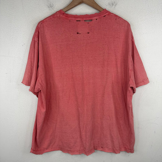 Gallery Dept Red Washed Distressed Pocket T-Shirt