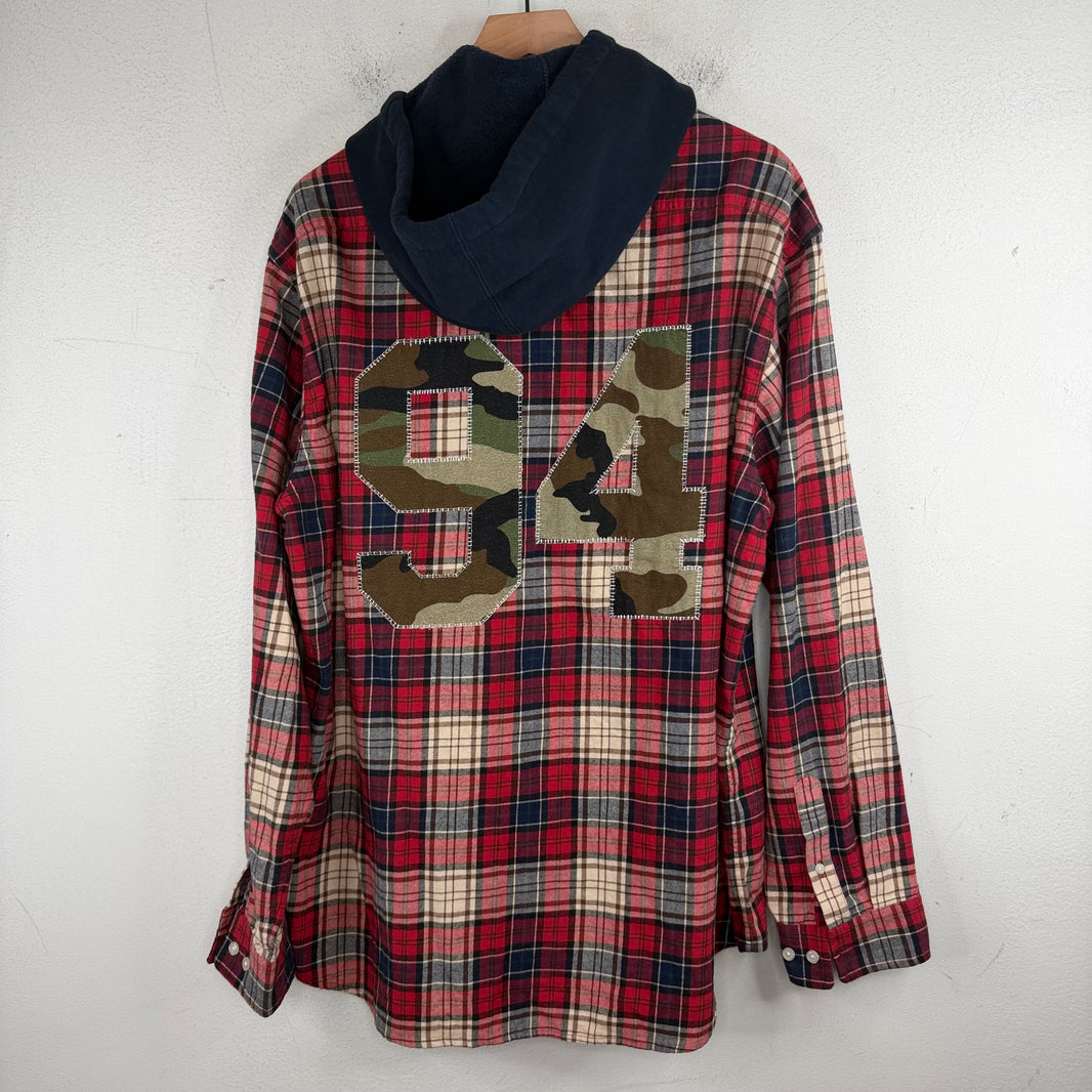 Supreme Applique Hooded Flannel Shirt