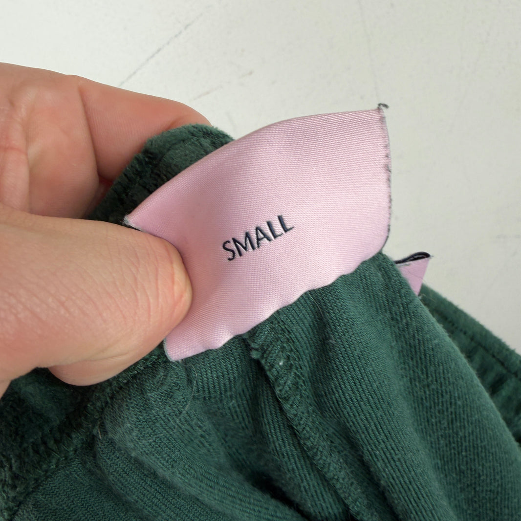 Martine Rose Supreme Green Velour Track Pants