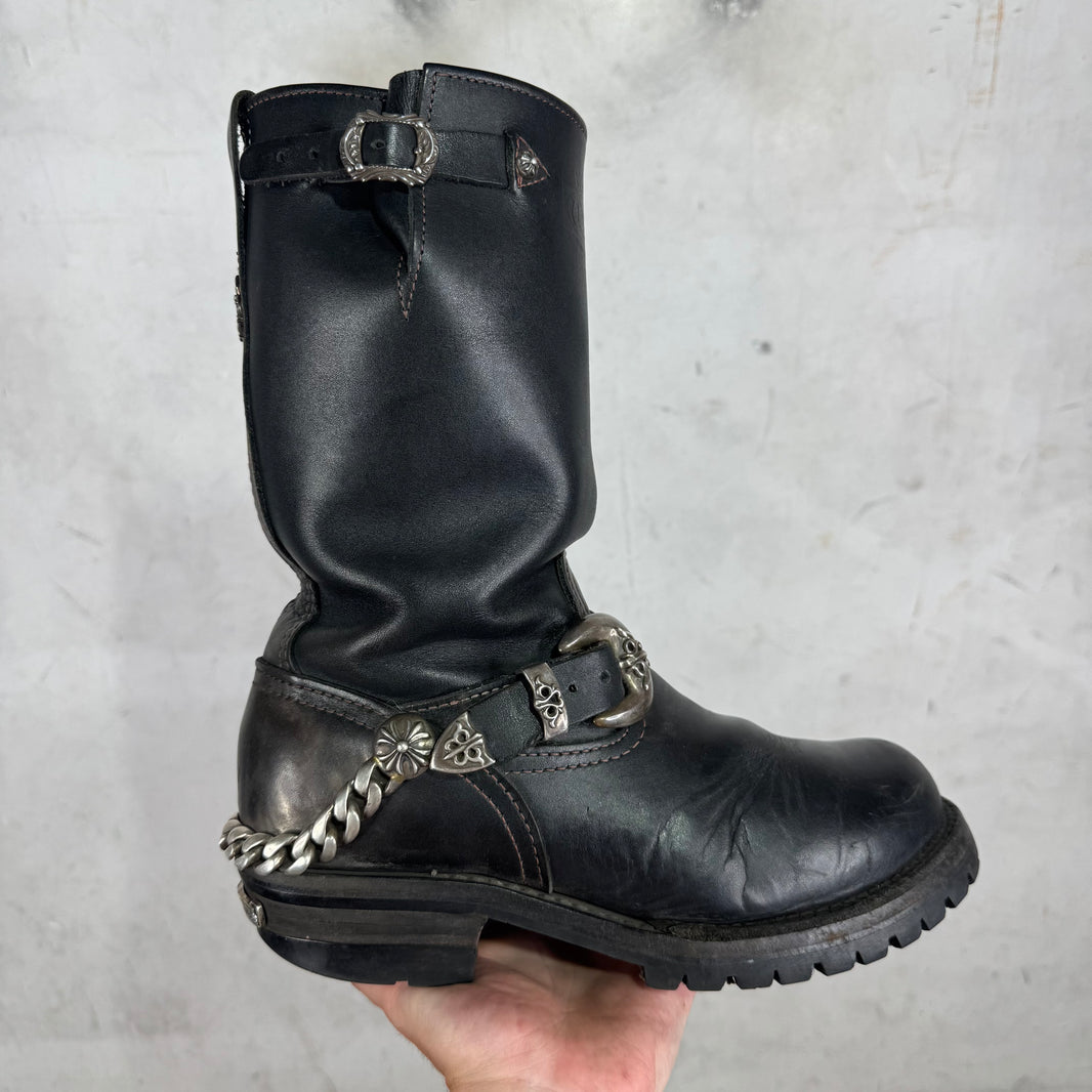 Chrome Hearts Wesco Harness Chained Engineer Boots