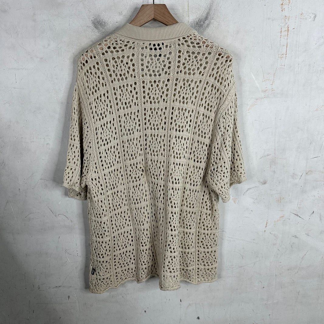 Stussy Beige Crochet Shirt