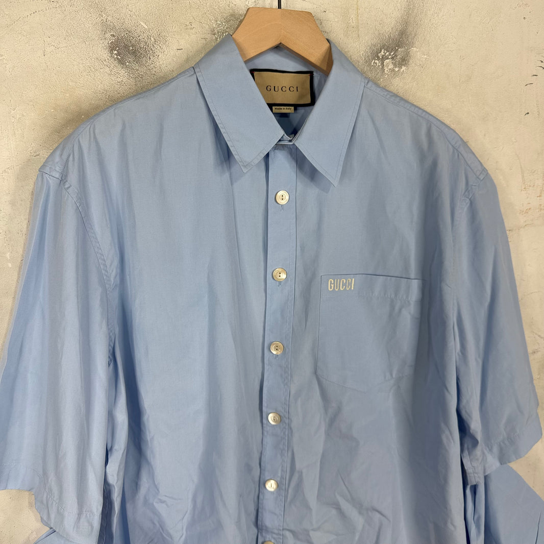 Gucci Detachable Sleeve Elbow Shirt