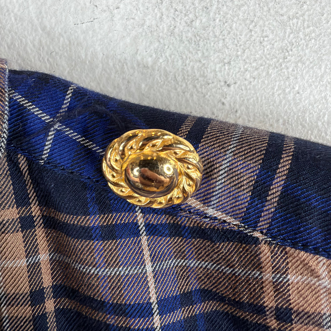Balenciaga Plaid Medallion Shirt