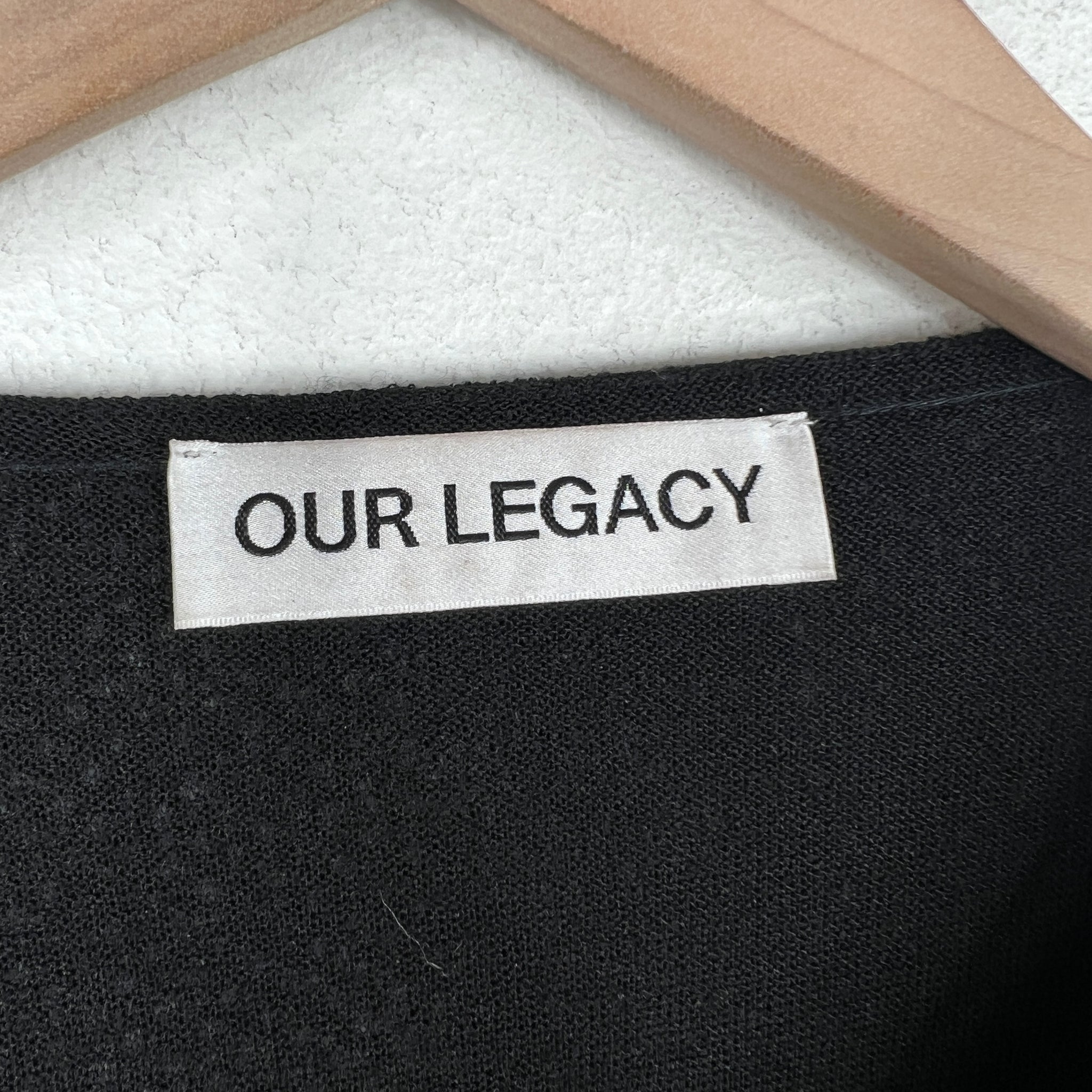 Our Legacy Black Knitted Double Layer Longsleeve Shirt