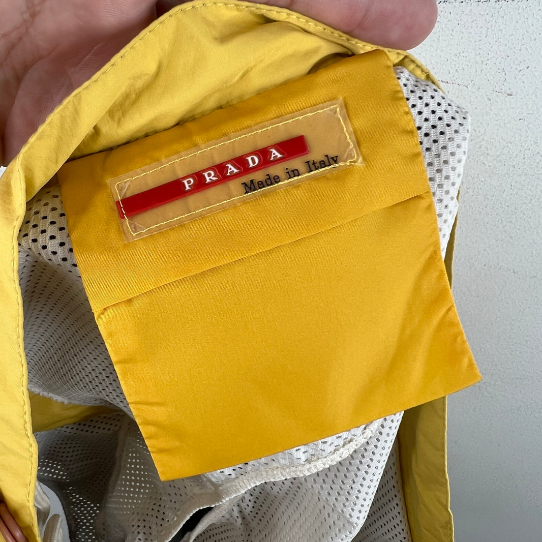 Prada Yellow Nylon Swim Shorts
