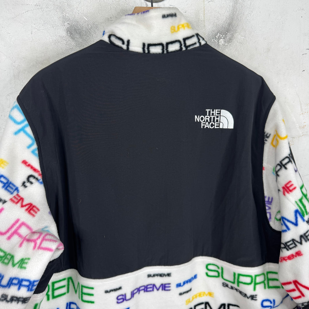 Supreme x TNF Multitcolor Script Denali Fleece