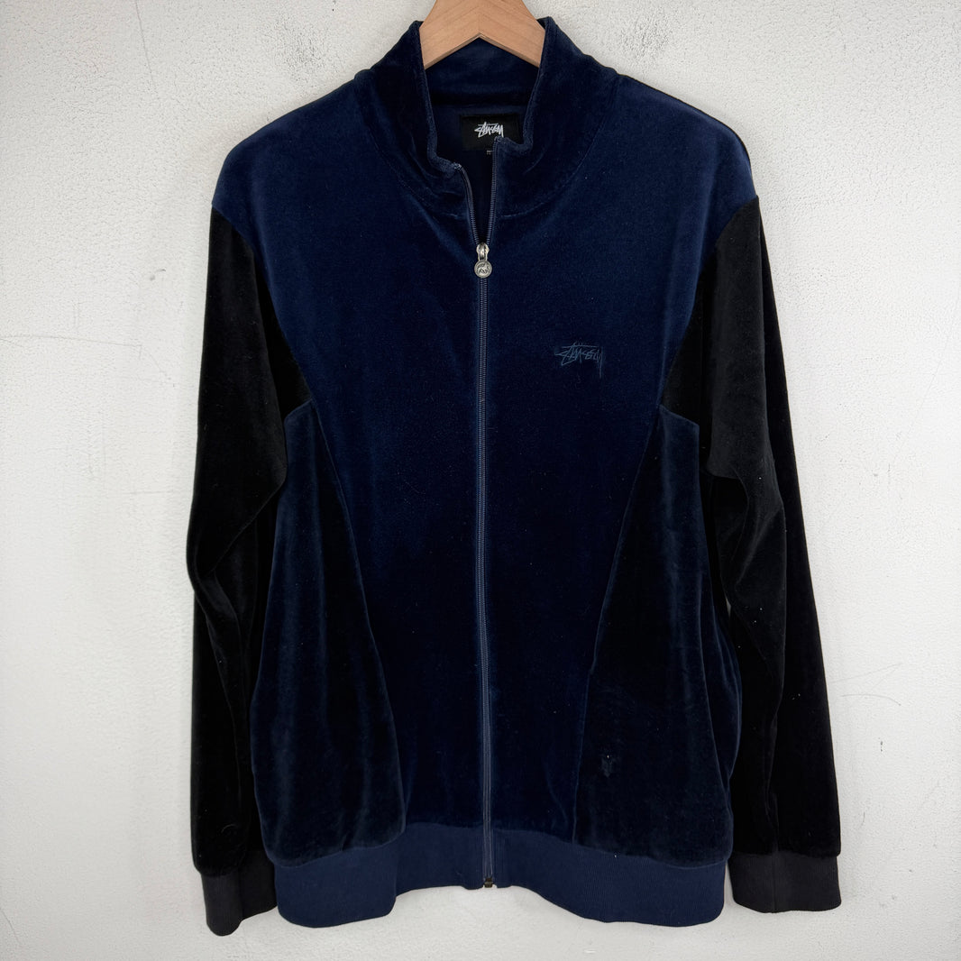 Stussy Velour Two Tone Track Jacket