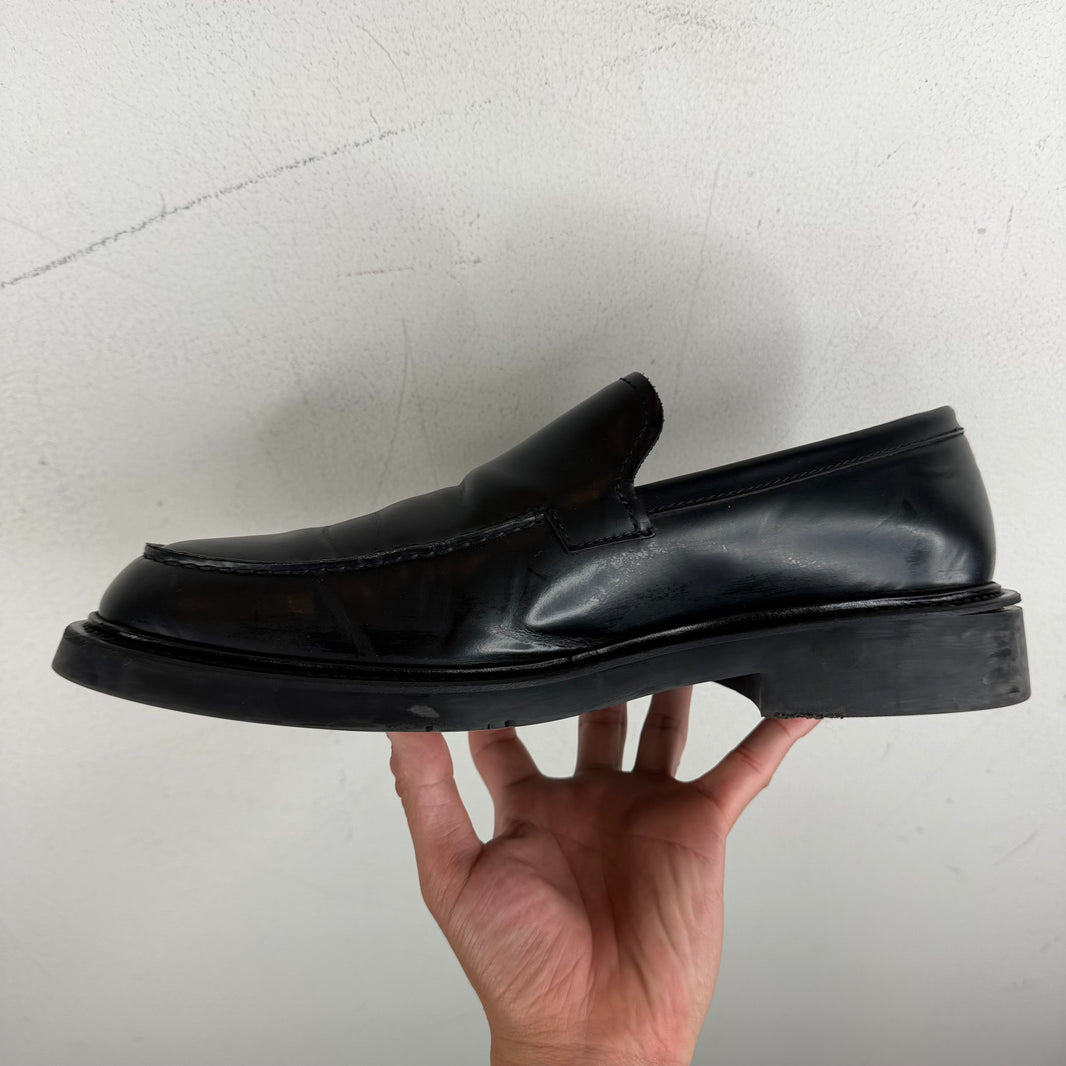 Bottega Veneta Black Leather Loafers