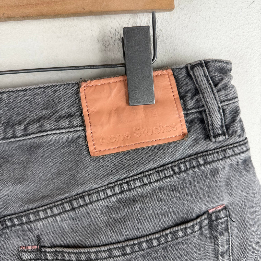 Acne Studios Gray Baggy Jean Shorts