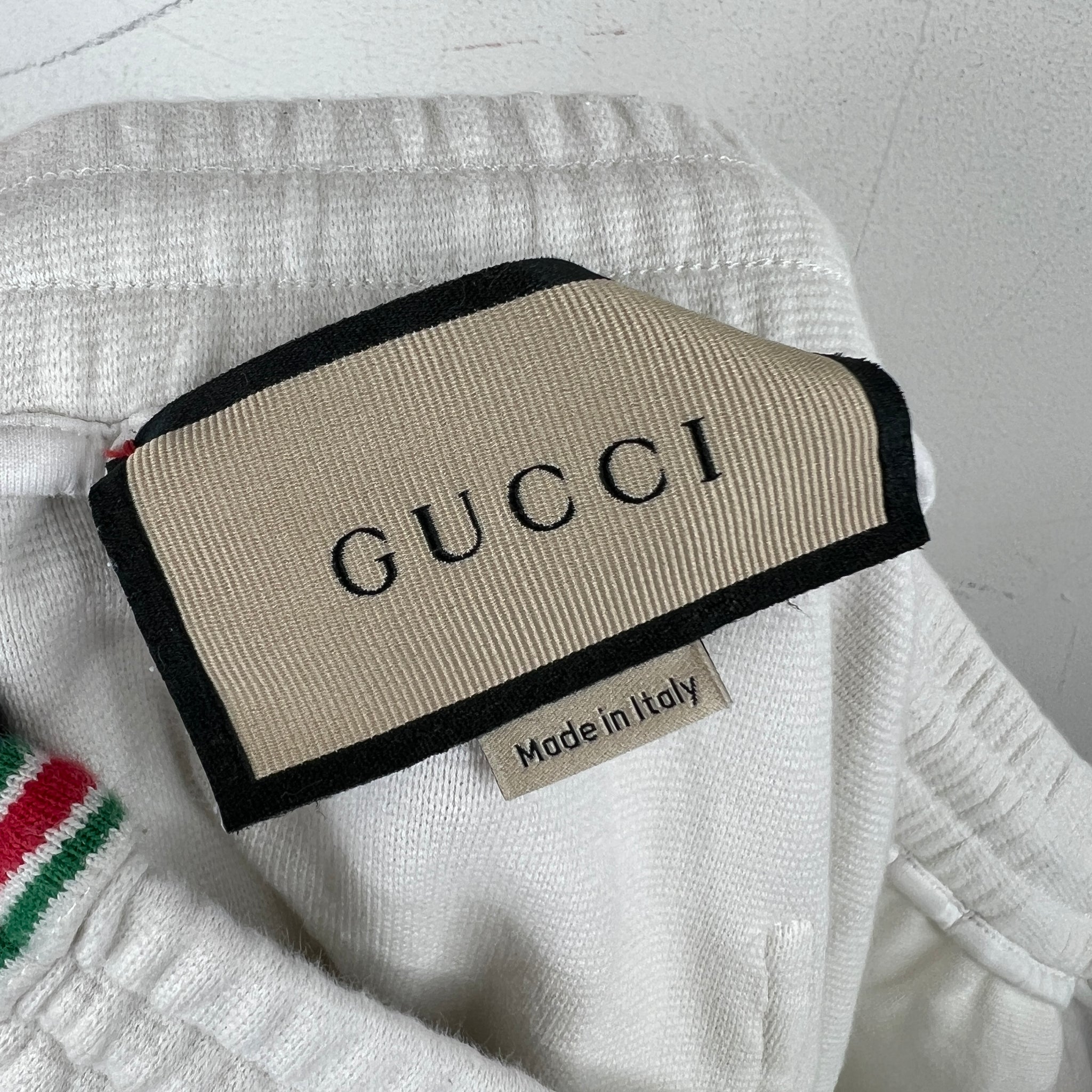 Gucci White Interlock Shorts
