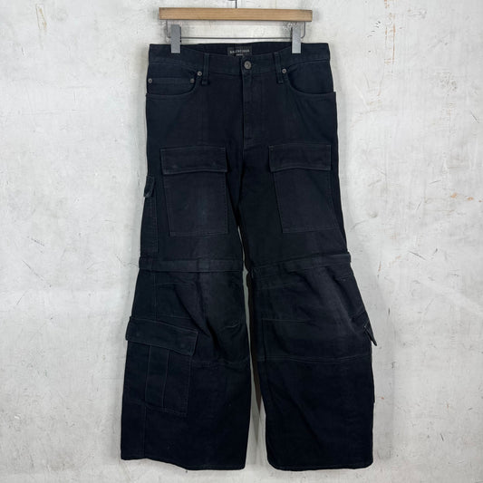 Balenciaga 2023 Denim Flared Convertible Cargos