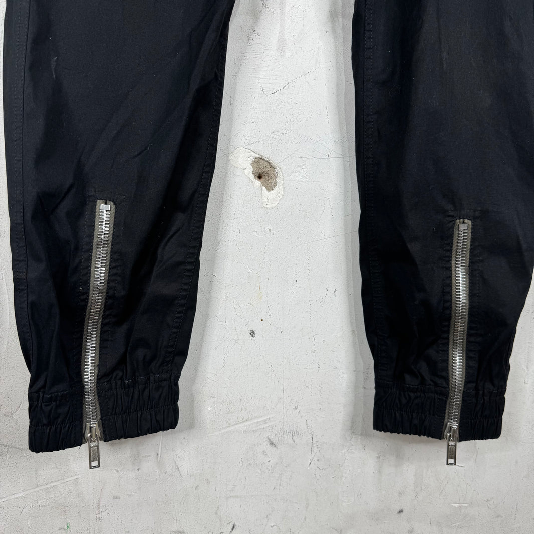 Rick Owens Strobe Canvas Bauhaus Joggers