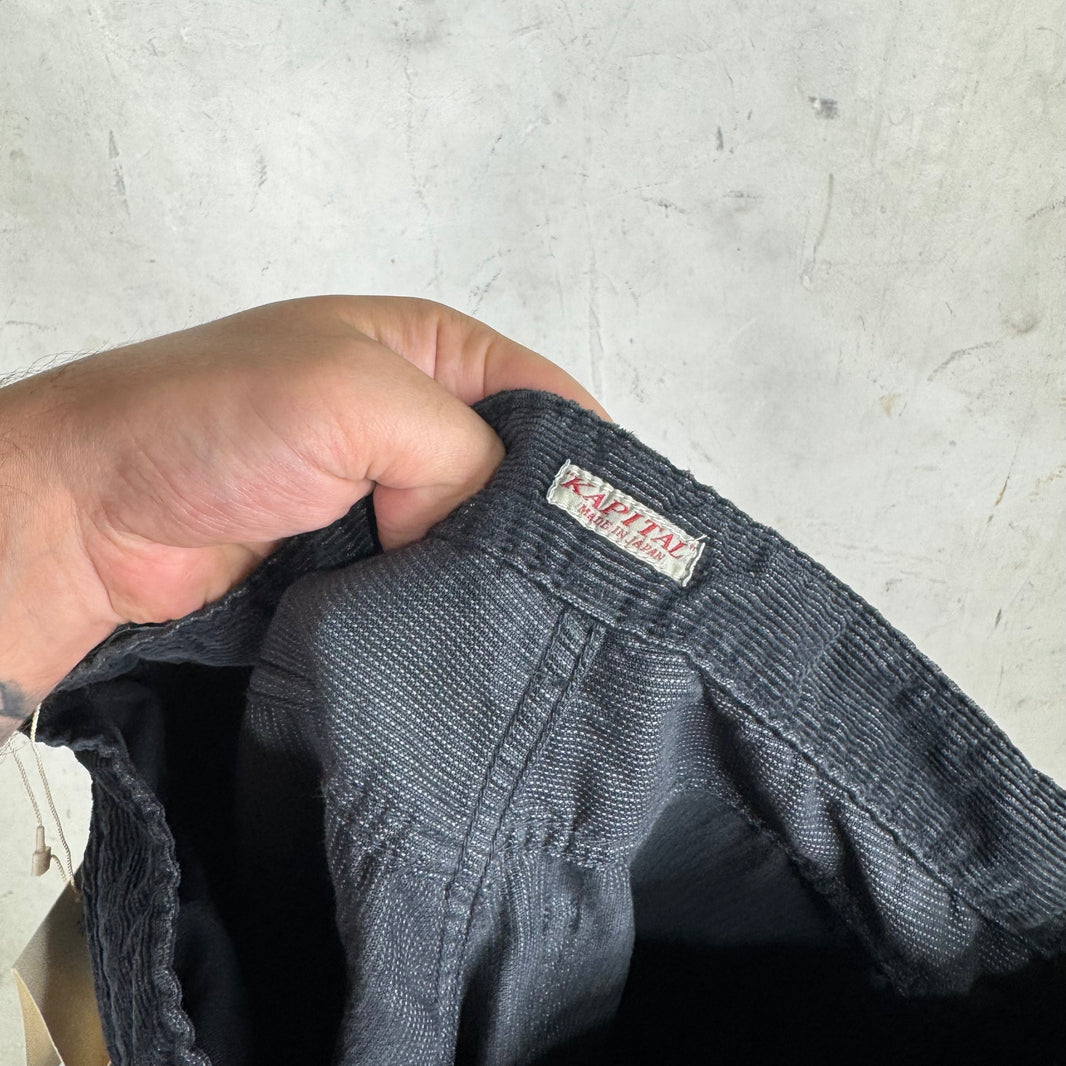 Kapital Corduroy Bondage Laced Gemstone Pants