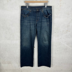 Gucci Washed Blue Horsebit Jeans