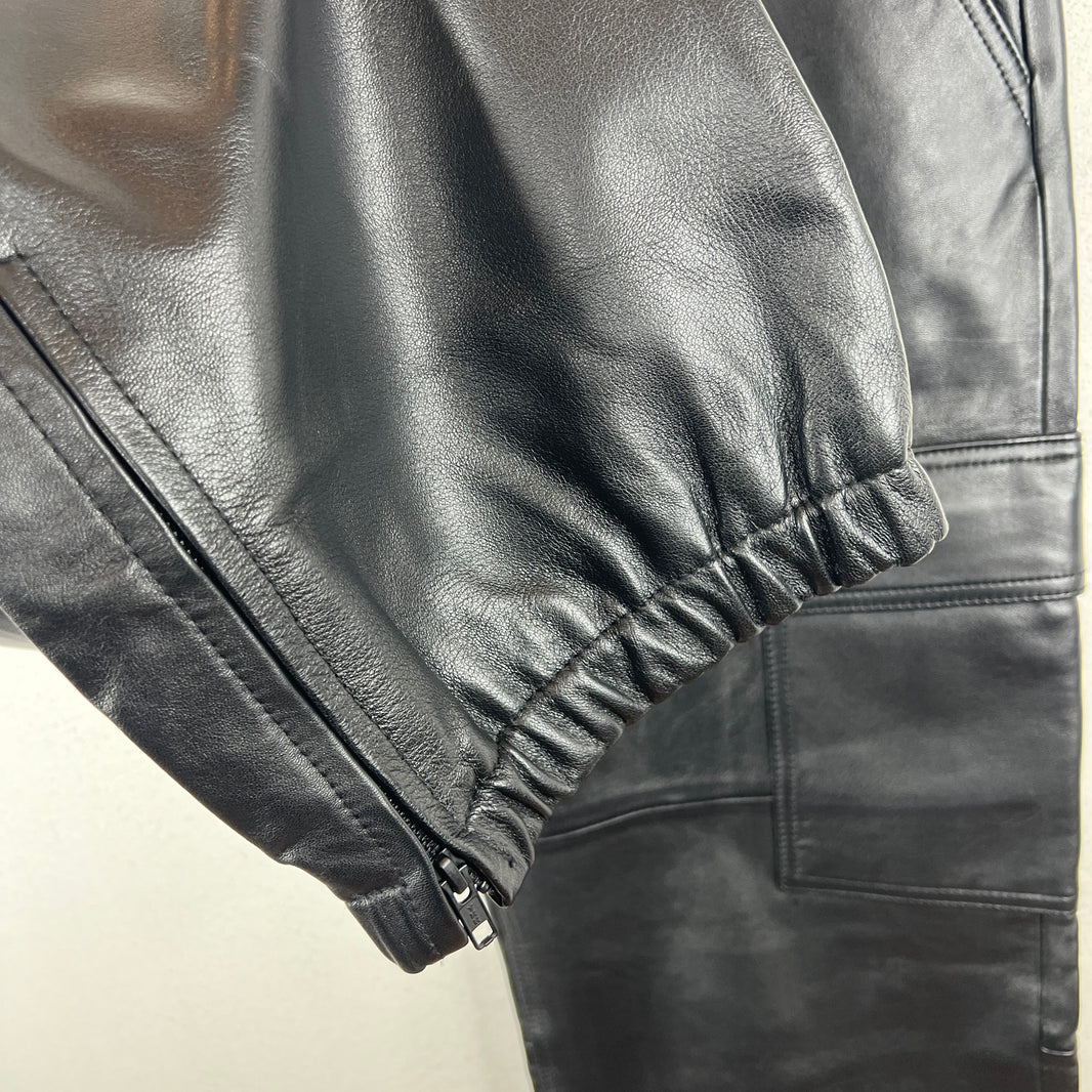 Supreme Black Leather Cargo Pants