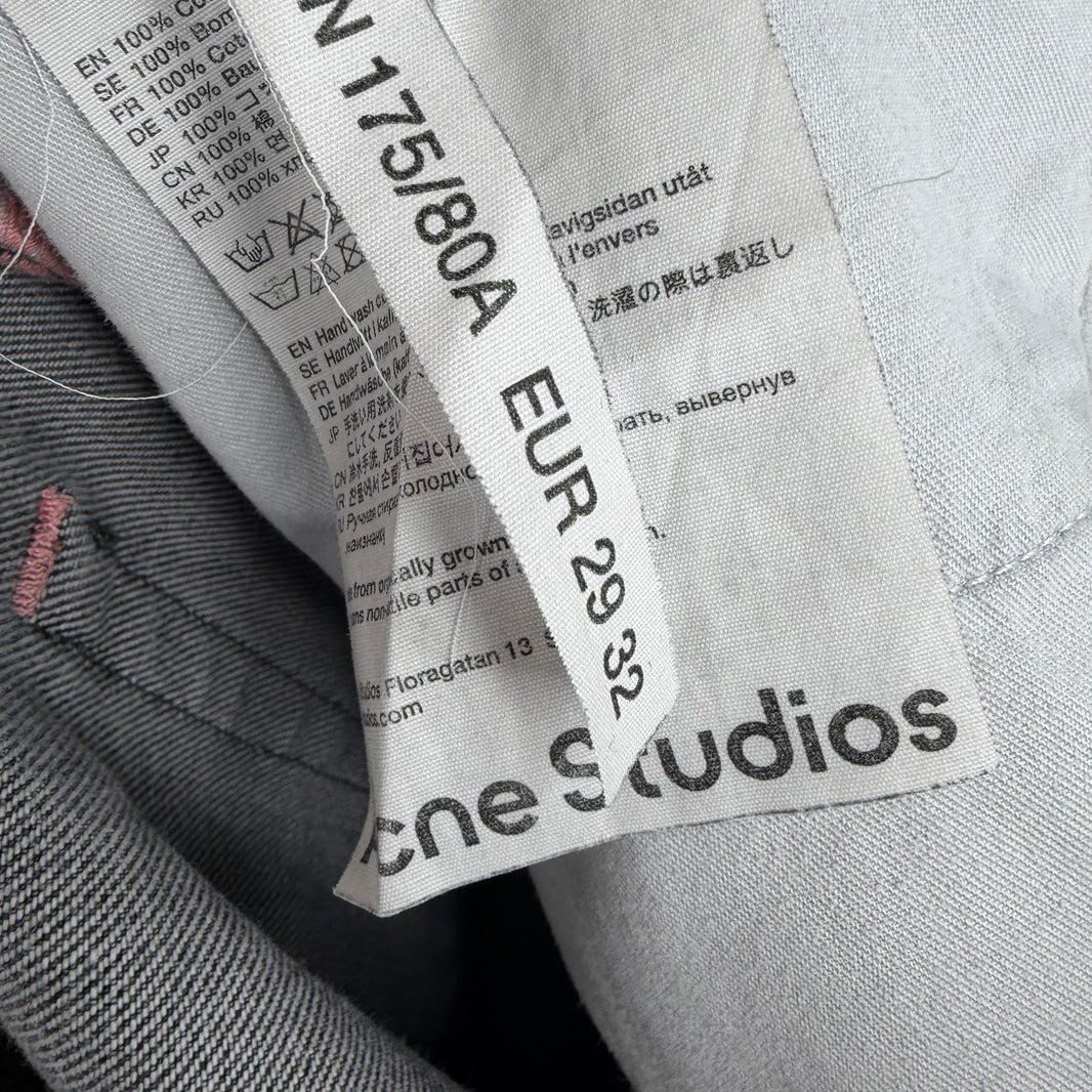 Acne Studios Ash Black 1991 Toj Jeans