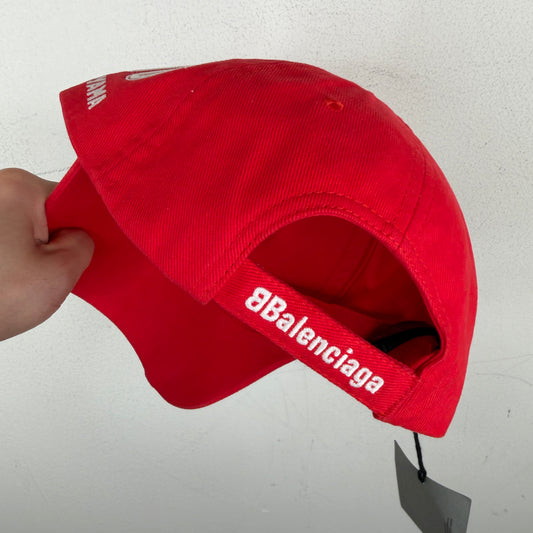 Balenciaga Aoyama Red Lion Crest Hat