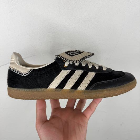 Adidas Wales Bonner Black Ponyhair Samba Sneakers
