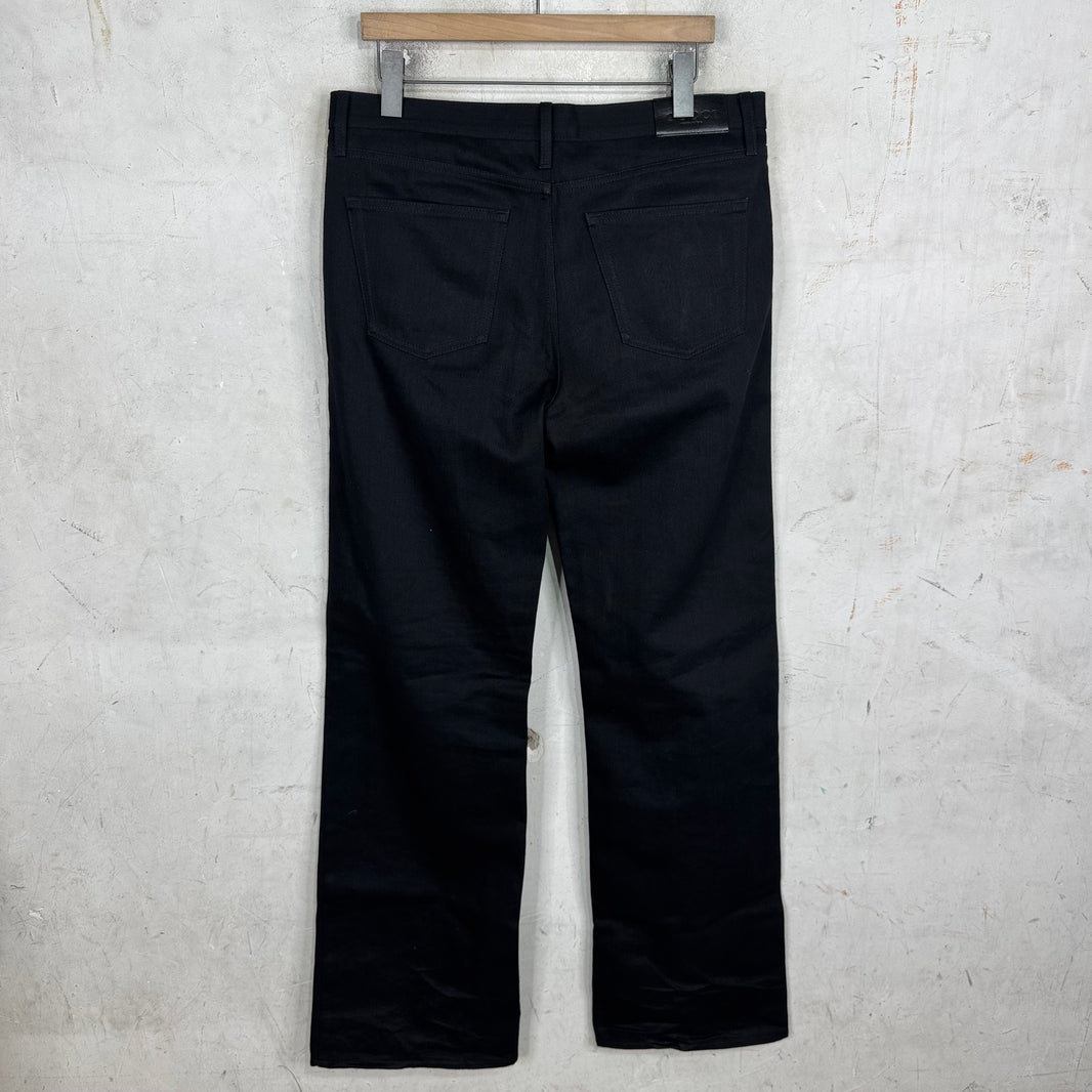 Gucci Black Raw Horsebit Jeans