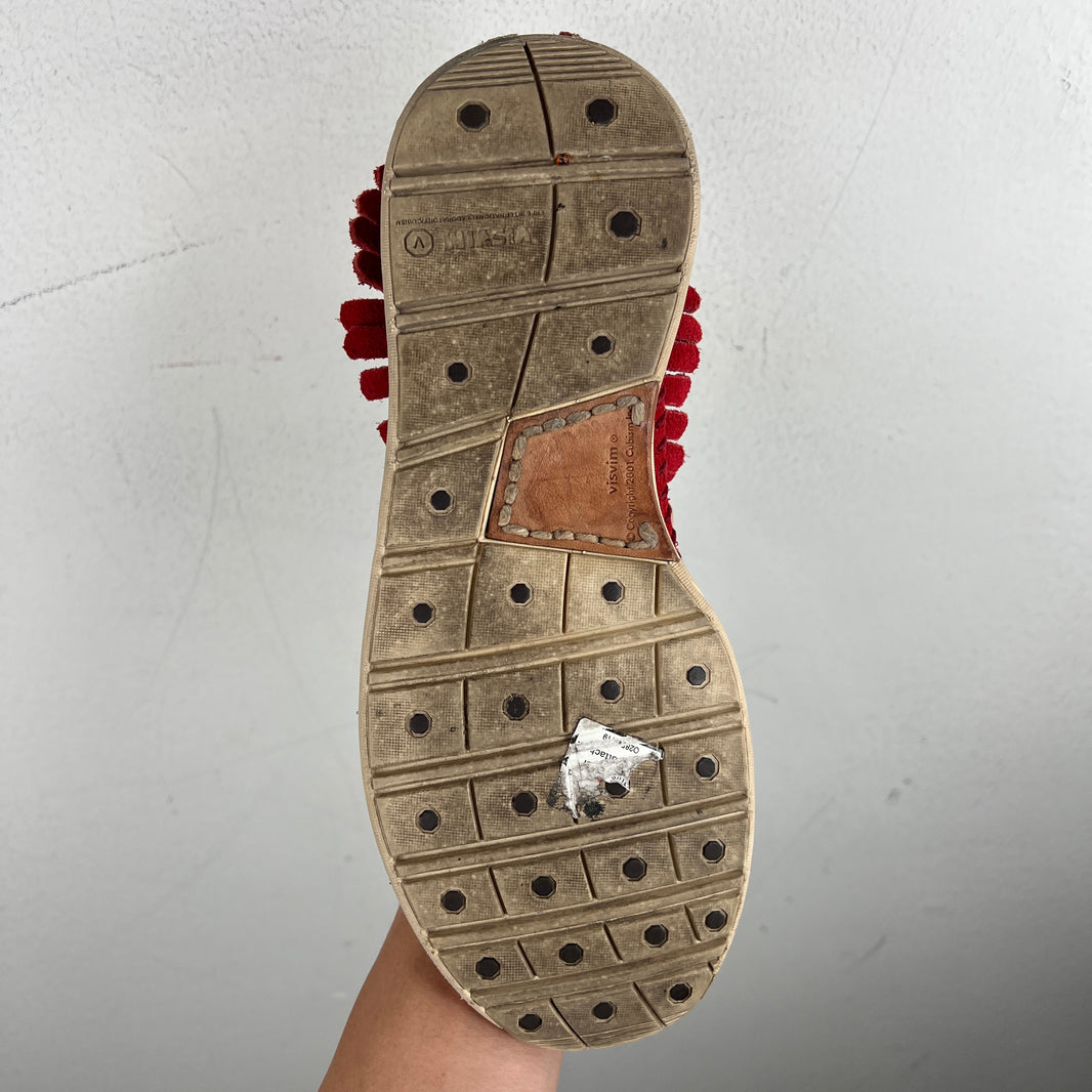 Visvim Red Maliseet Shaman Folk Sneakers