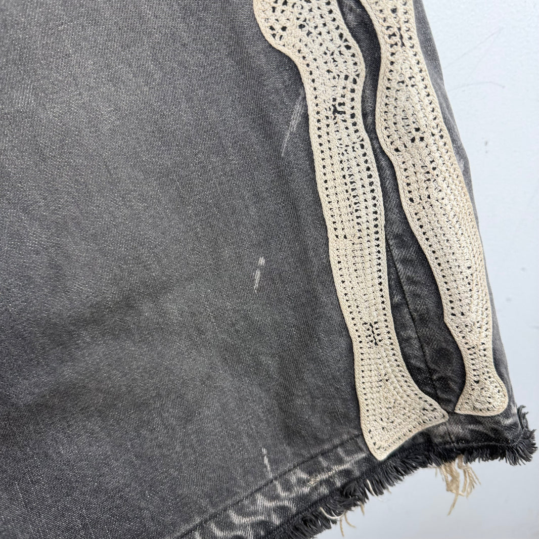 Kapital Black Bone Shorts