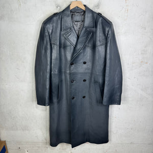 Prada Raf Leather Long Duster Coat