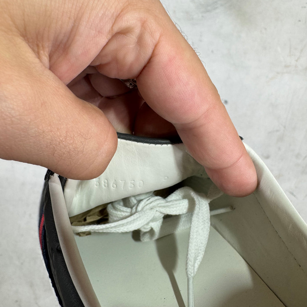Gucci Grey Embossed Monogram Aces