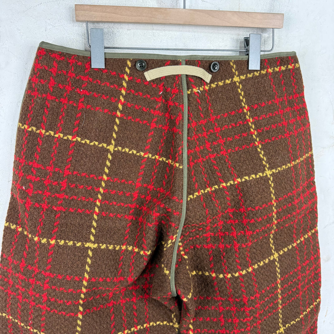 Margiela Reversible Tartan Trousers