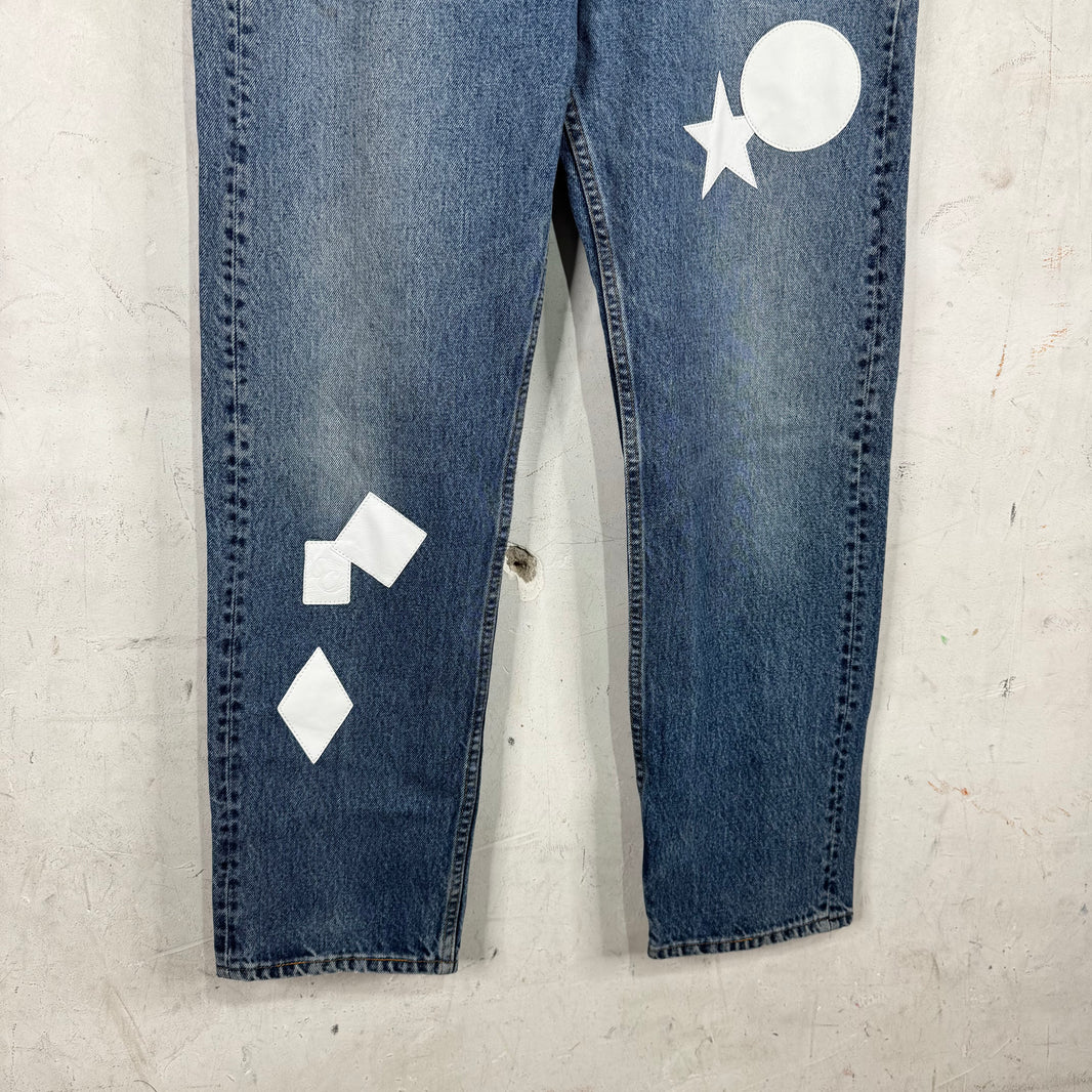 Stefan Cooke Patched Levi's Jeans