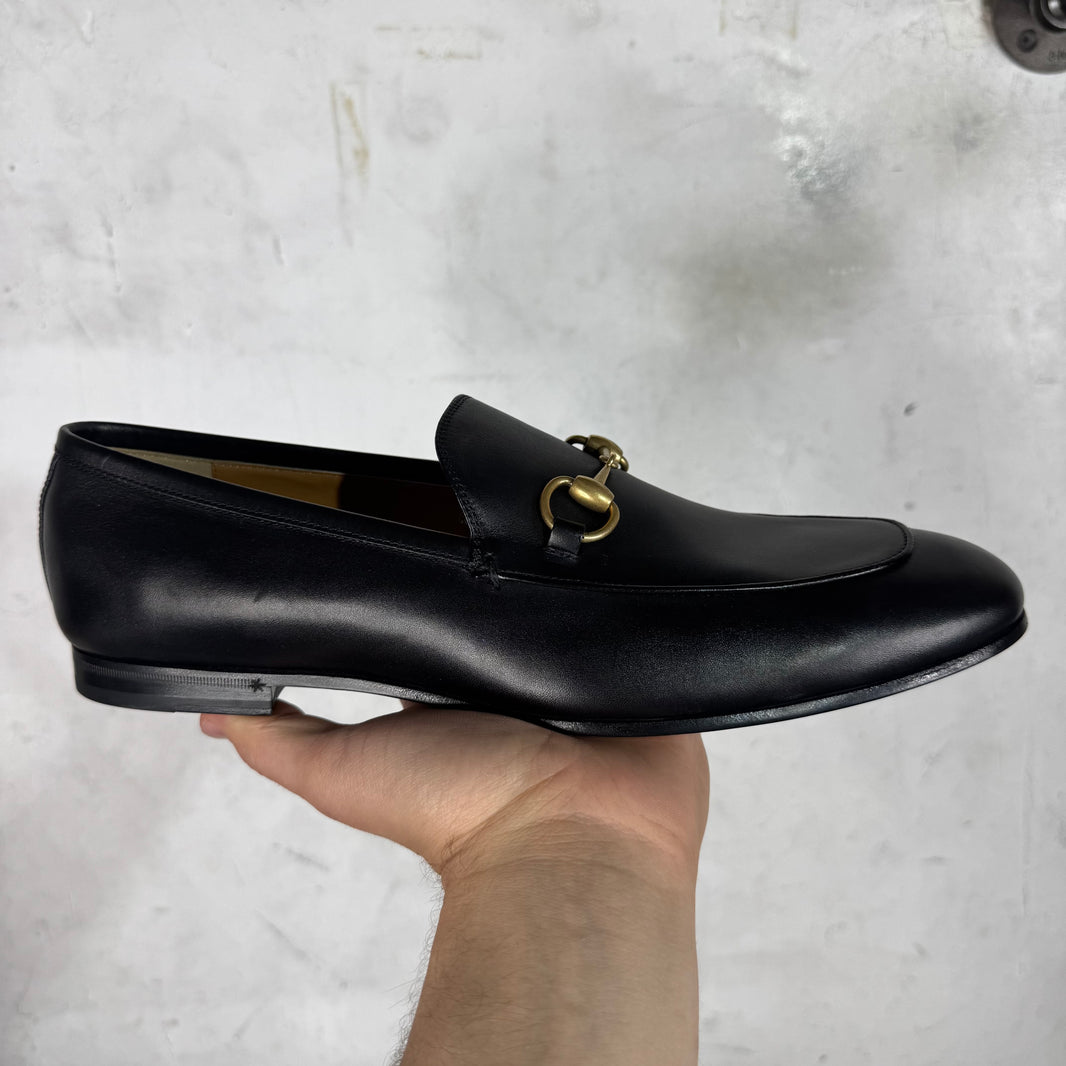 Gucci Leather HorseBit Loafers