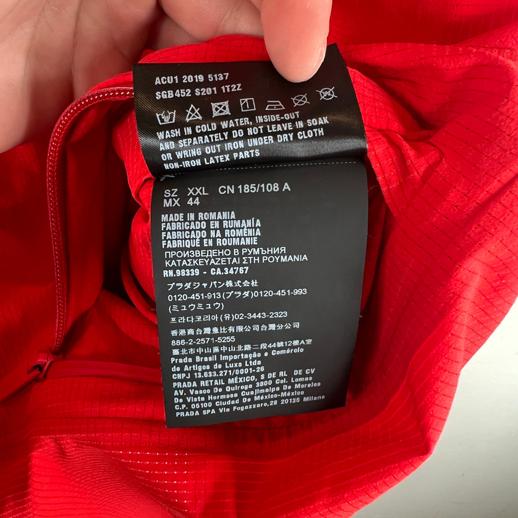 Prada Red Tab Track Jacket