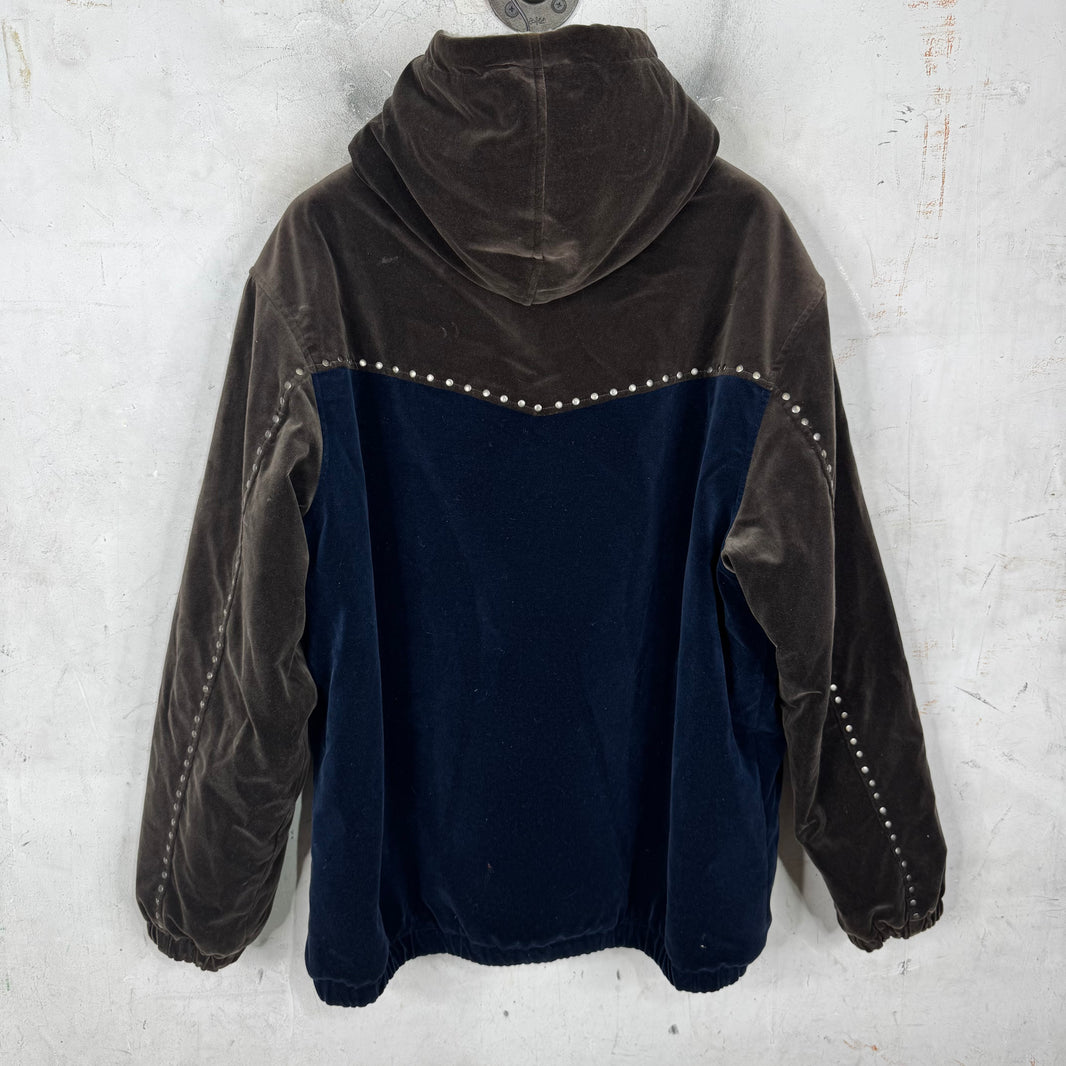 Supreme Velour Studded Fleece Lined Jacket