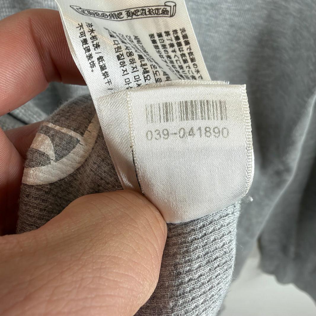 Chrome Hearts Gray Dagger L/S Thermal Shirt