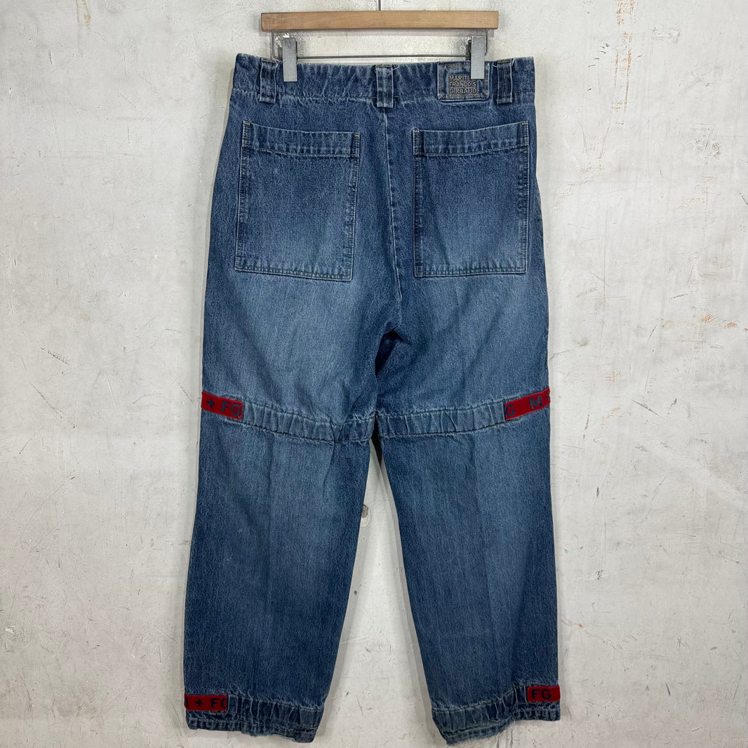 Girbaud Vintage Red Strap Cargo Jeans