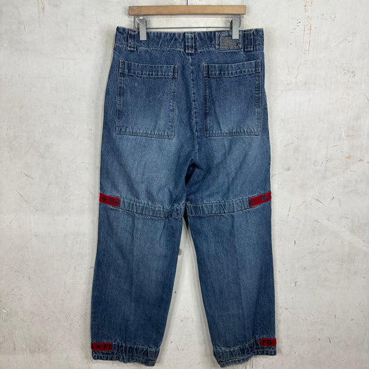 Girbaud Vintage Red Strap Cargo Jeans