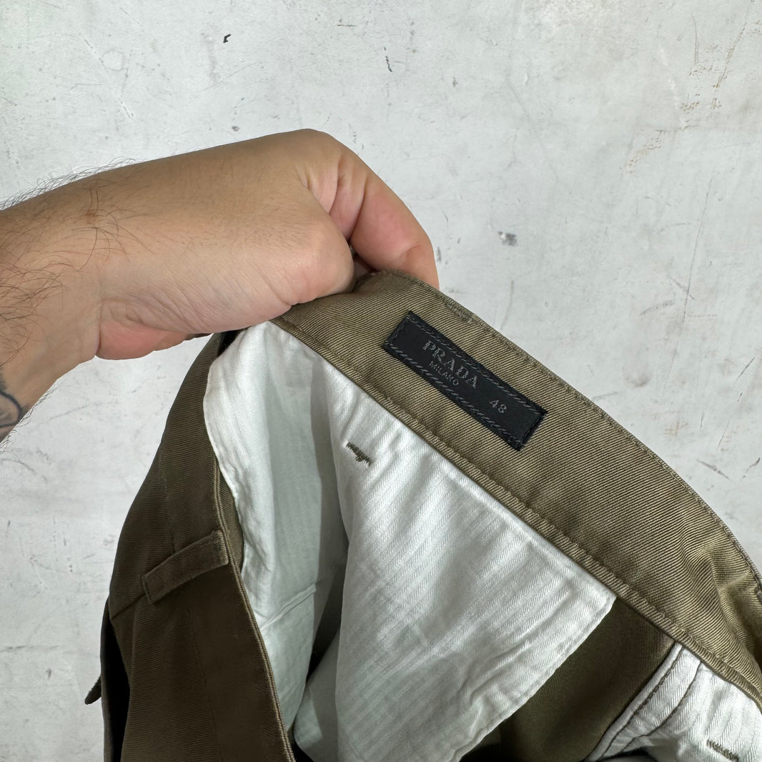 Prada Applique Patch Chinos