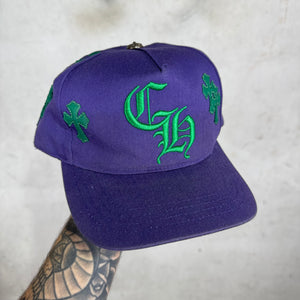 Chrome Hearts Purple CH Baseball Patch Hat